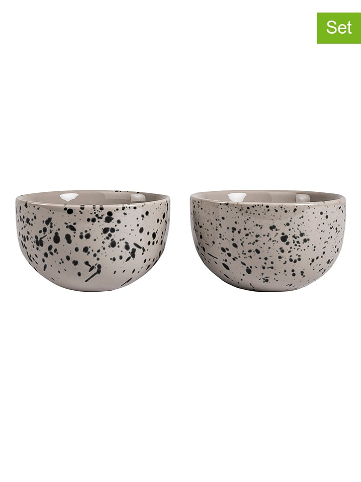 Sagaform 2er-Set: Schalen in Grau - Ø 9 cm - 14% | Gedeckter-tisch