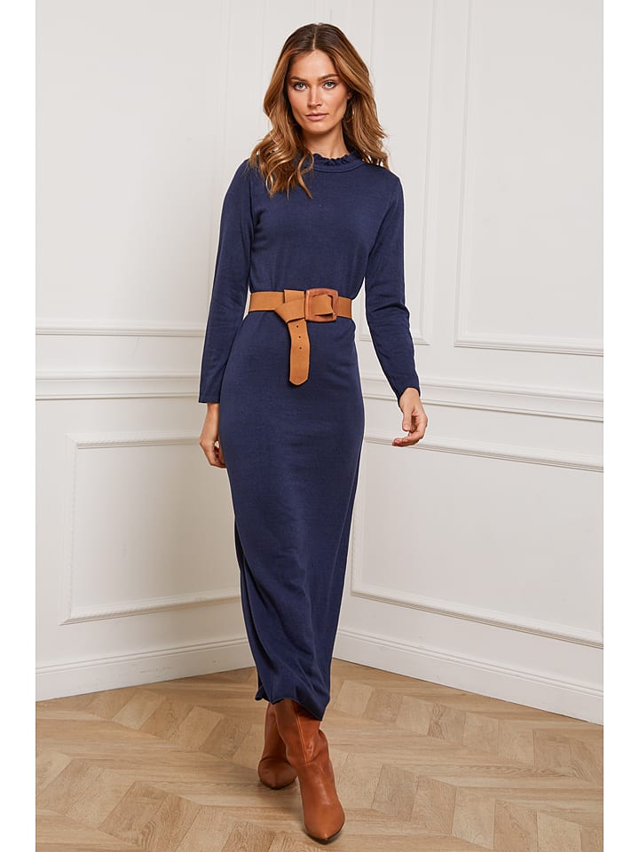 Joséfine Strickkleid "Analog" in Dunkelblau - 66% | Größe M | Damen-kleider