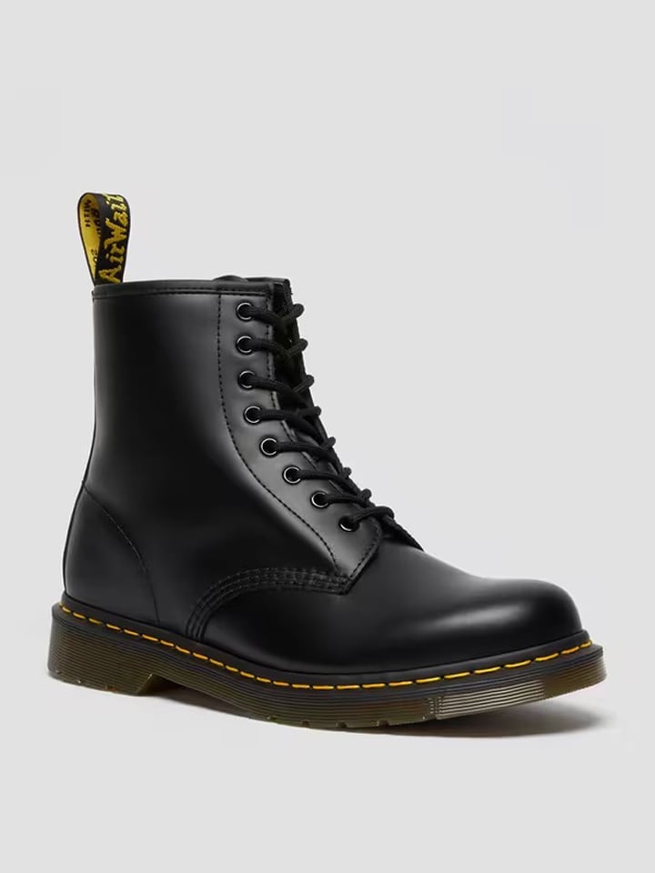 Dr. Martens Leder-Boots in Schwarz - 30% | Größe 42 | Damen-stiefel