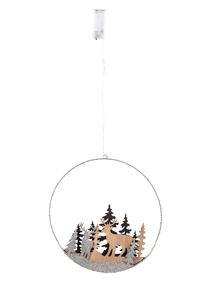 Profiline Dekoracyjna zawieszka LED w kolorze srebrno-brązowym - Ø 30 cm rozmiar: onesize