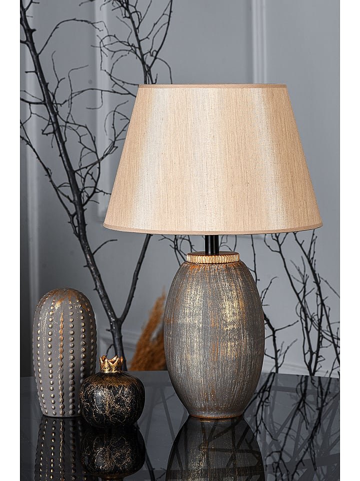 Opviq Lampa stołowa w kolorze beżowym - 30 x 46 cm rozmiar: onesize