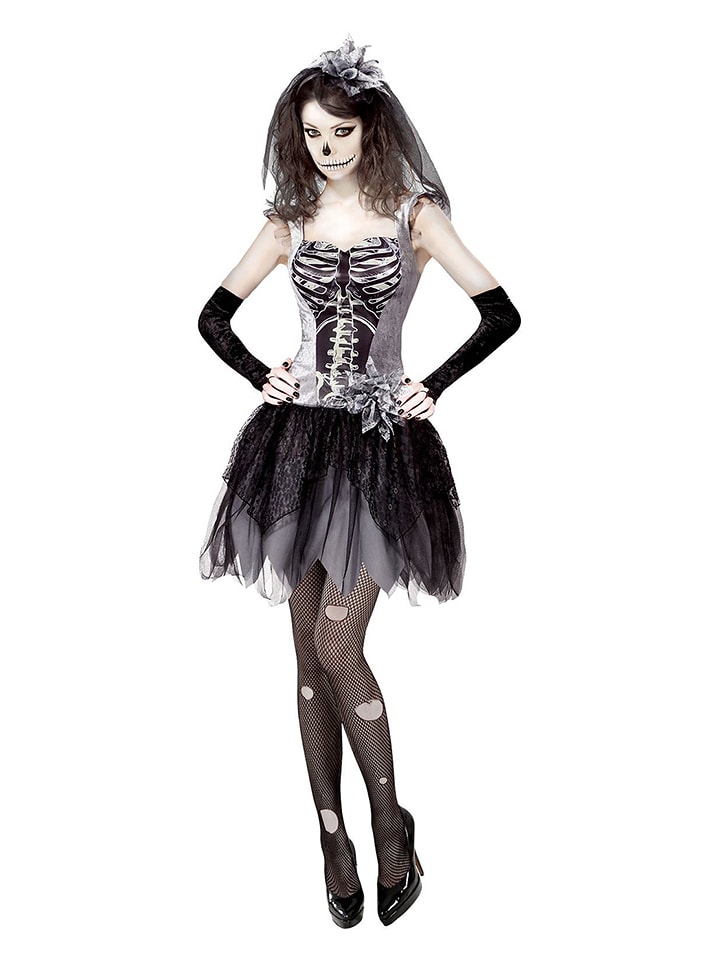 Widmann 3-częściowy kostium "Skelebride" w kolorze czarno-białym rozmiar: S