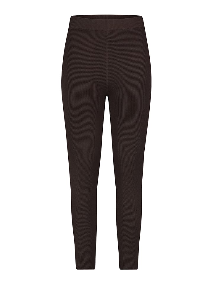 Stitch & Soul Legginsy w kolorze ciemnobrązowym rozmiar: S