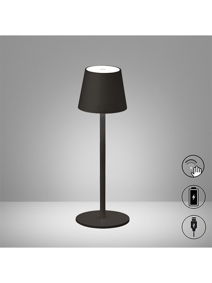 FH Lighting LED-Tischleuchte in Schwarz - (H)36 x Ø 12 cm - 64% | Tischleuchten