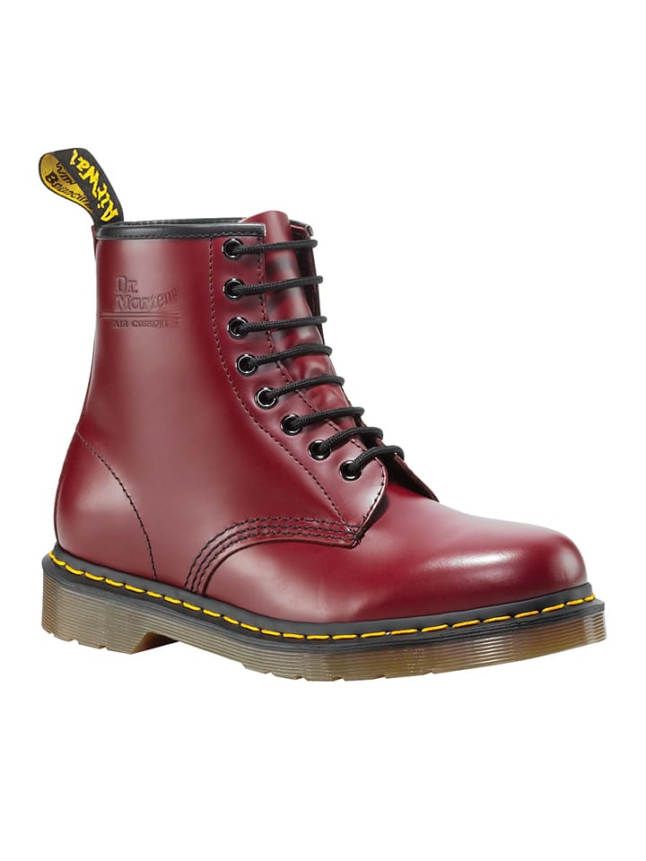 Dr. Martens Skórzane botki w kolorze czerwonym rozmiar: 40