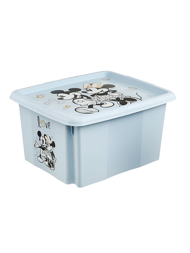 keeeper Aufbewahrungsbox "Mickey" in Hellblau - (L)42,5 x (B)35,5 x (H)22,5 cm - 24 l - 15% | Kisten-koerbe