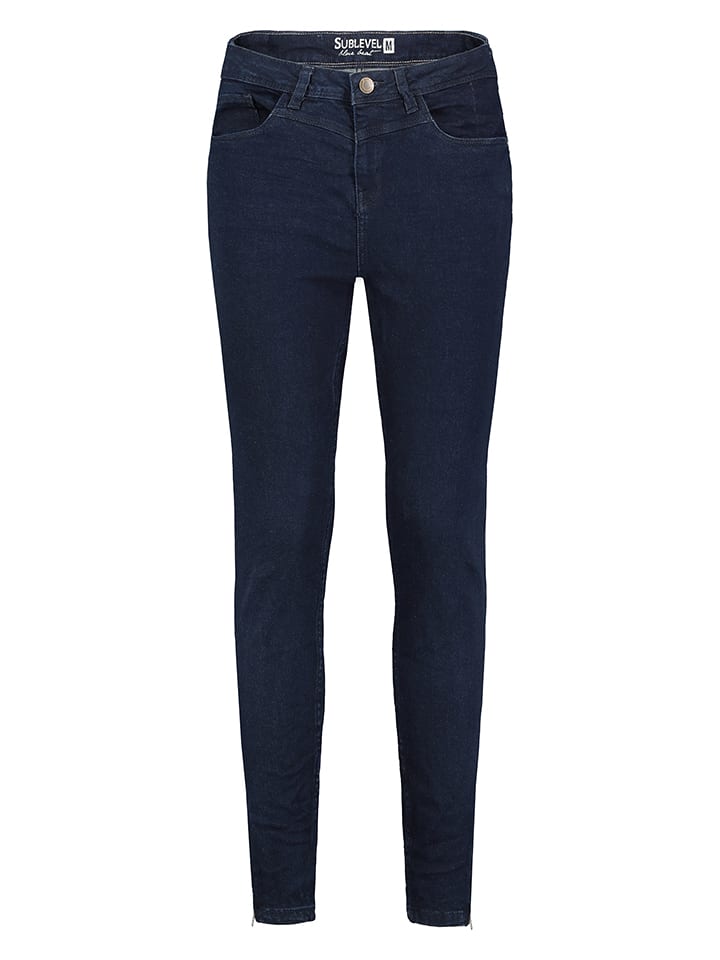 Sublevel Jeans - Skinny fit - in Dunkelblau - 64% | Größe M | Damenjeans