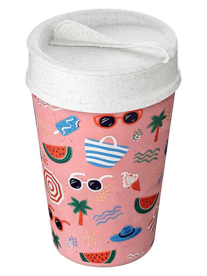 koziol Isolierbecher "Iso to go" in Rosa/ Bunt - 400 ml - 67% | Gedeckter-tisch