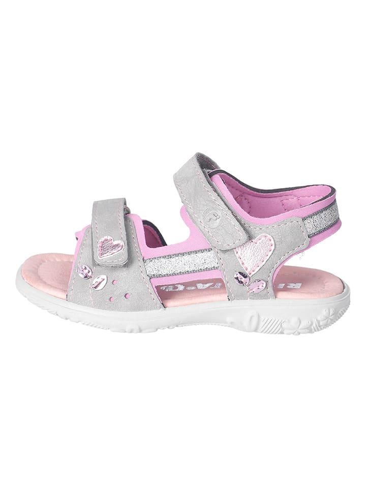 Ricosta Sandalen "Azany" in Hellgrau/ Rosa - 59% | Größe 31 | Kindersandalen