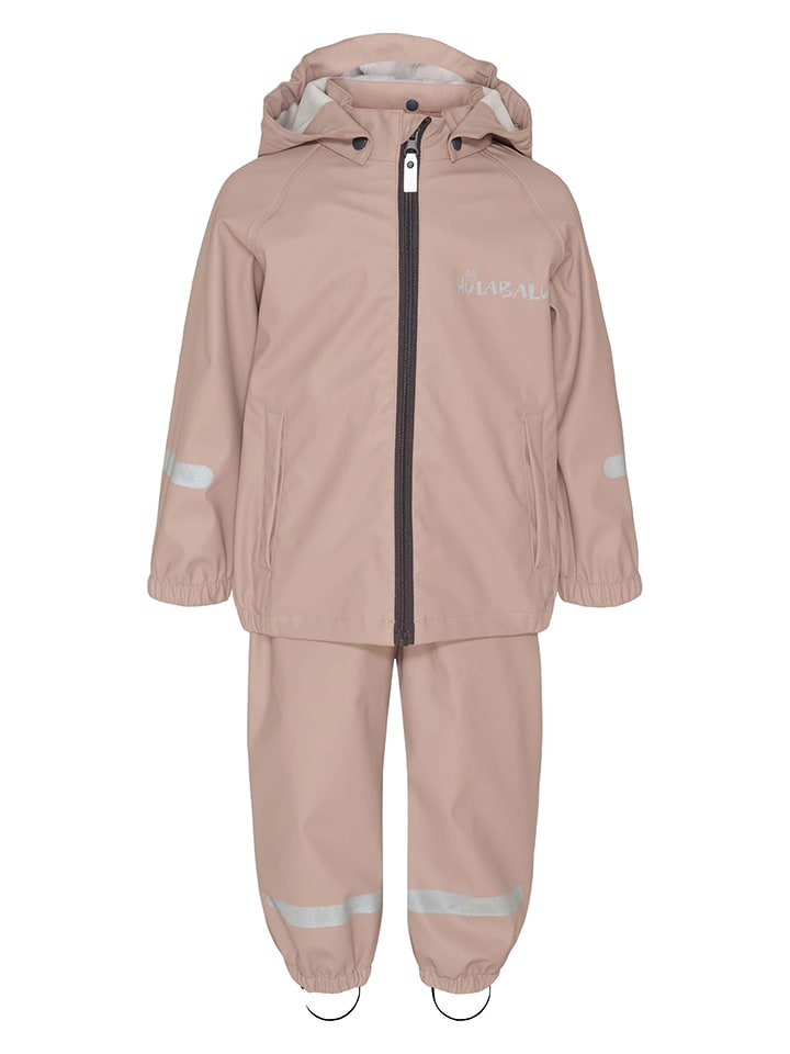 HULABALU 2tlg. Regenoutfit "Storm" in Rosa - 42% | Größe 92 | Babyjacken