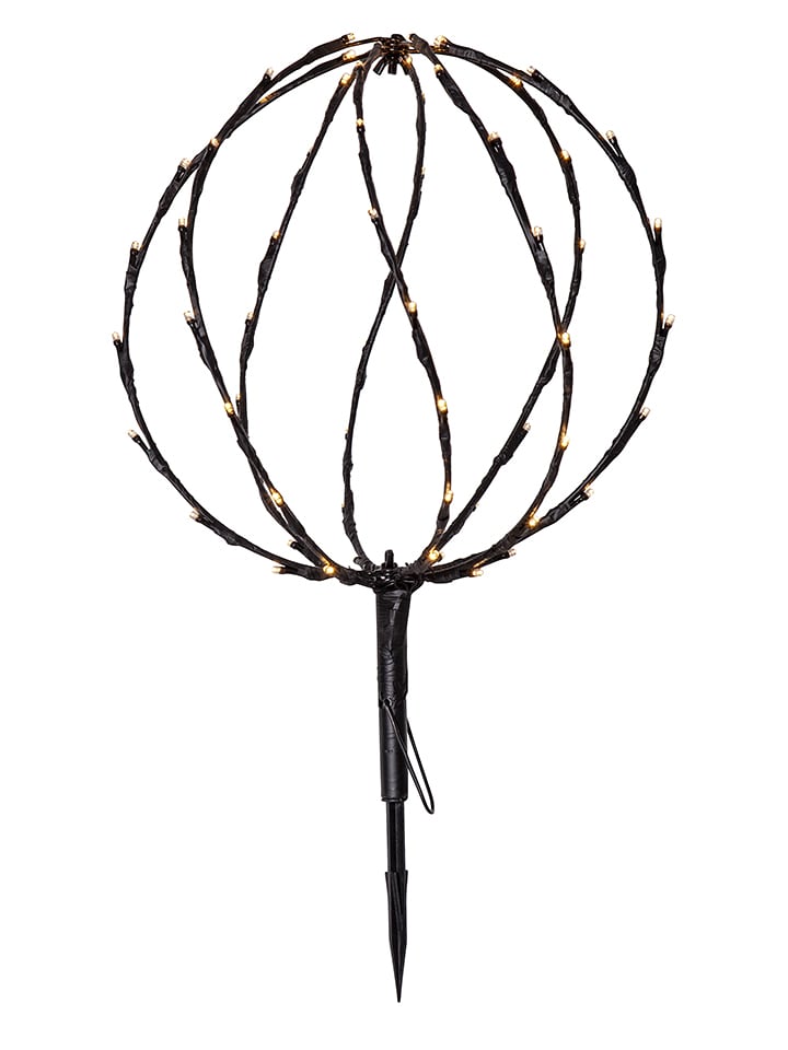 STAR Trading Solarna lampa LED "Sphere" w kolorze czarnym - 30 x 44 cm rozmiar: onesize