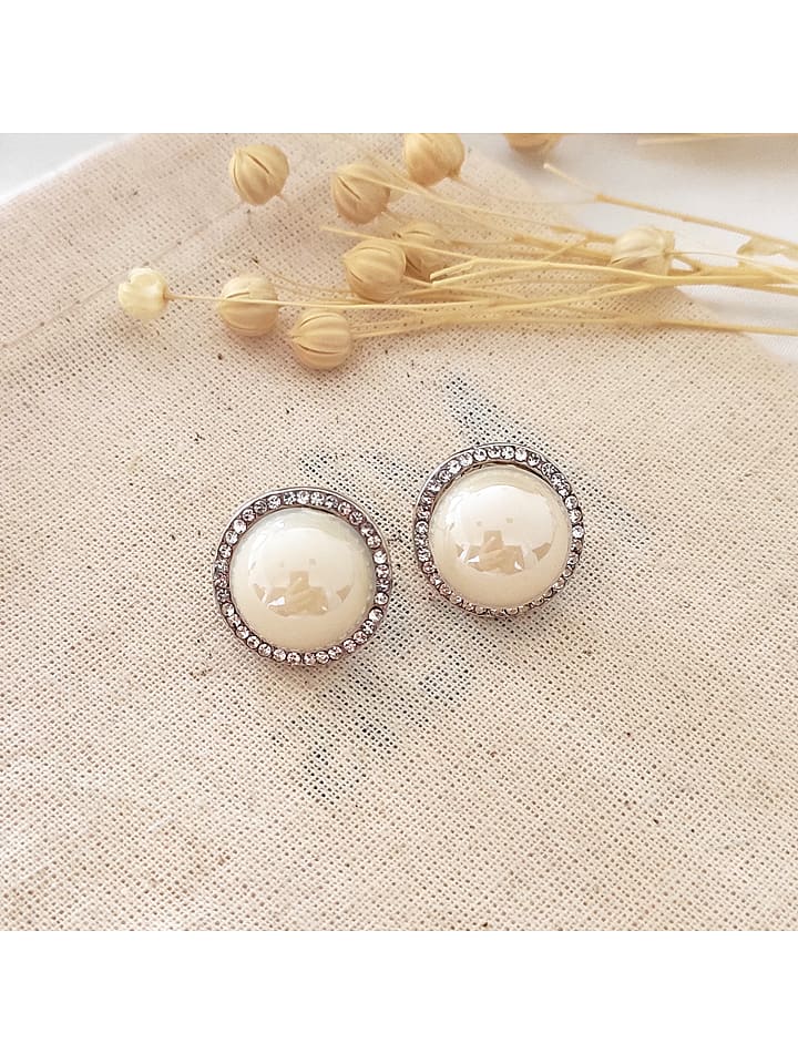 atelier MIU Weißvergold. Ohrstecker mit Edelsteinen - 54% | Schmuck