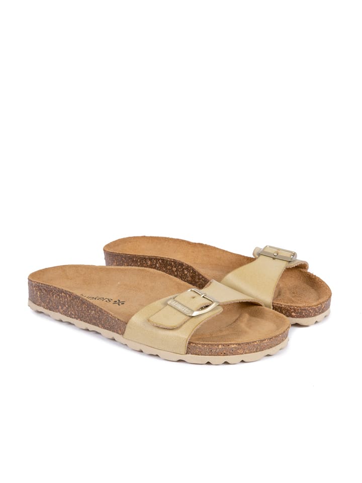 BABUNKERS Family Pantoletten in Beige - 67% | Größe 41 | Damen-pantoletten