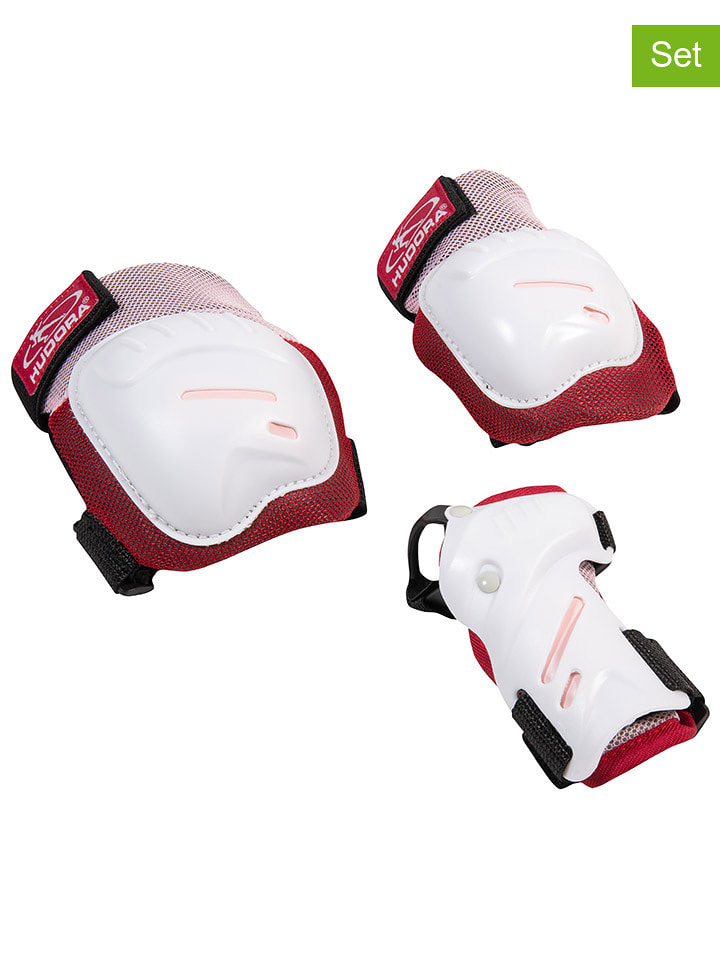 Hudora 6-częściowy zestaw ochraniaczy "Comfort" w kolorze czarnym rozmiar: M