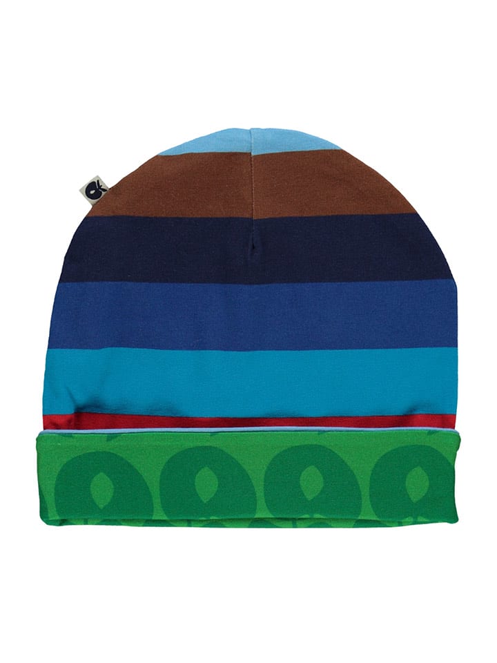 Småfolk Wendemütze in Grün/ Bunt - 45% | Größe 48-50 cm | Baby-muetzen