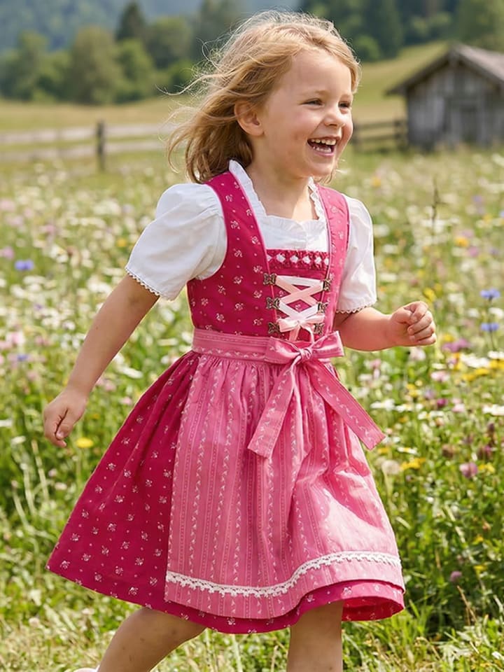 Isartrachten Dirndl in Pink - 30% | Größe 158 | Kindertrachtenmode