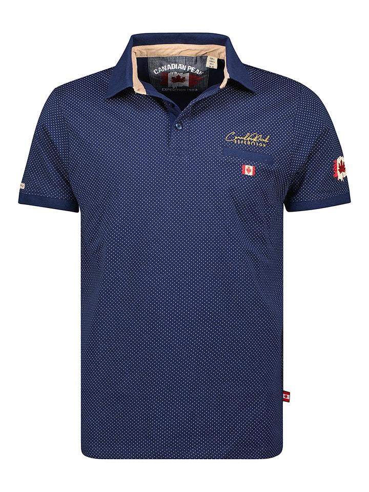 Canadian Peak Koszulka polo "Kingdomeak" w kolorze granatowym rozmiar: XXL