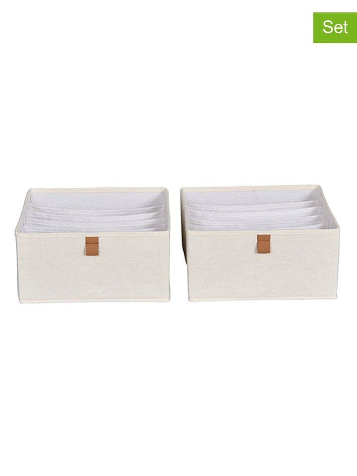 STORE IT 2er-Set: Organizer in Creme - (B)30 x (H)15 x (T)30 cm - 14% | Kisten-koerbe
