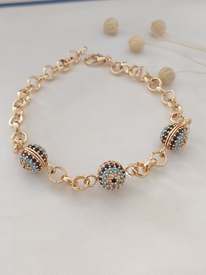 atelier MIU Vergold. Armkette mit Schmuckelementen - 68% | Schmuck