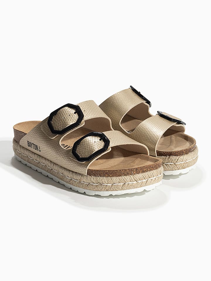 BAYTON Pantoletten "Alcee" in Gold - 69% | Größe 41 | Damen-pantoletten