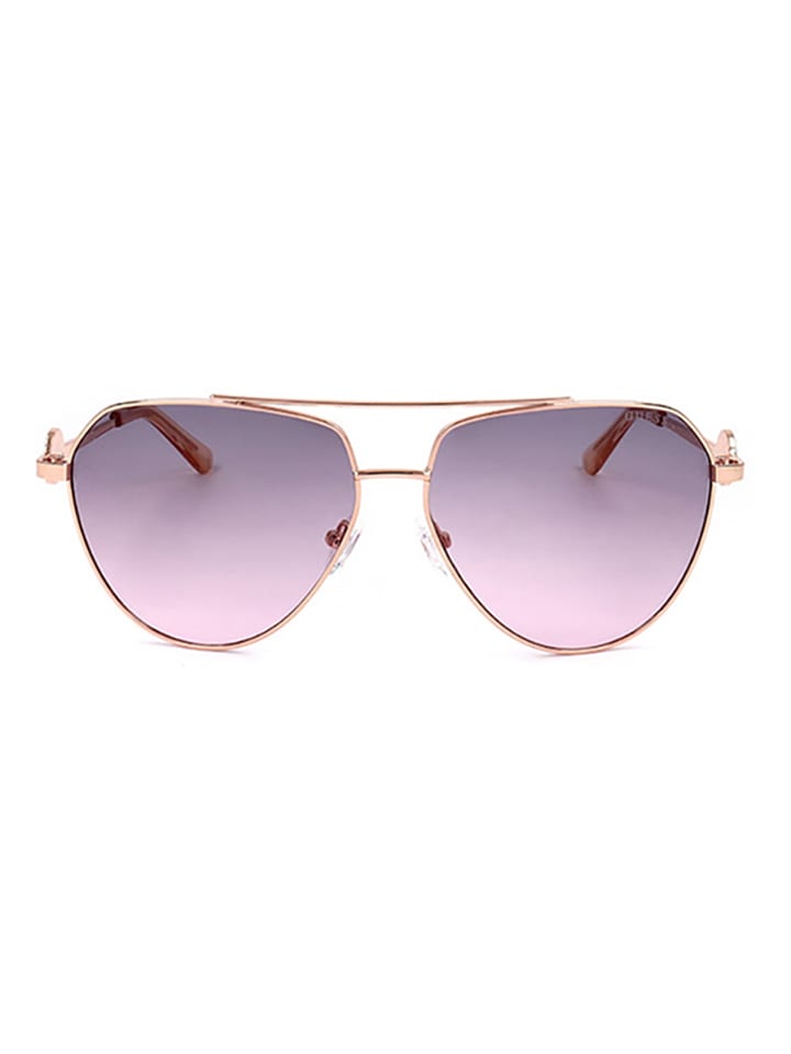 Guess Damskie okulary przeciwsłoneczne w kolorze złotym rozmiar: 62