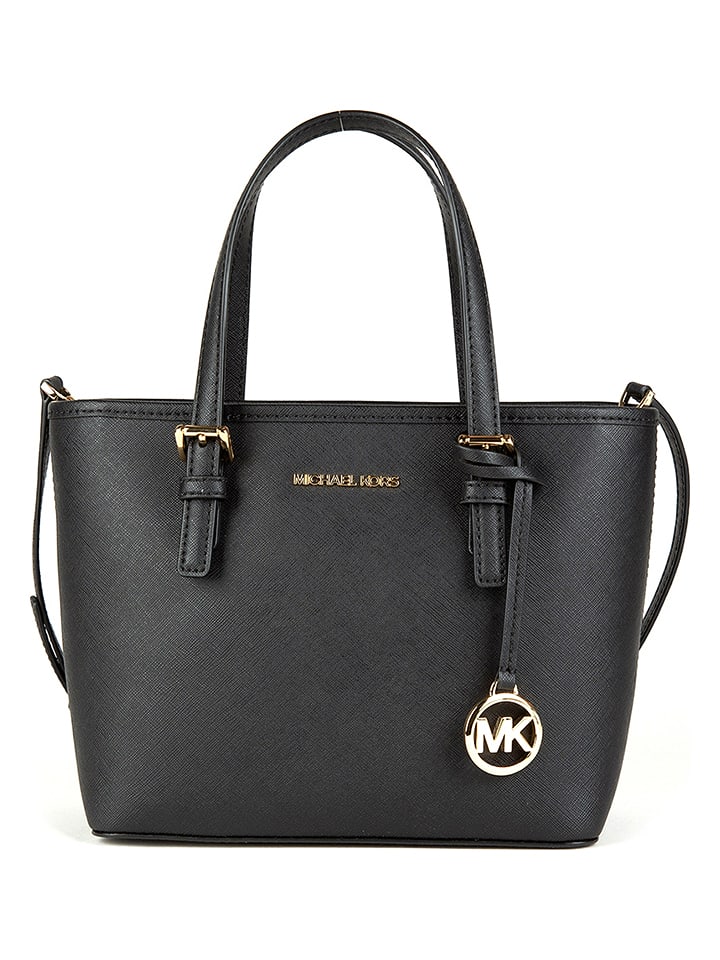 Michael Kors Leder-Schultertasche in Schwarz - (B)27 x (H)19 x (T)10 cm - 42% | Damen-taschen