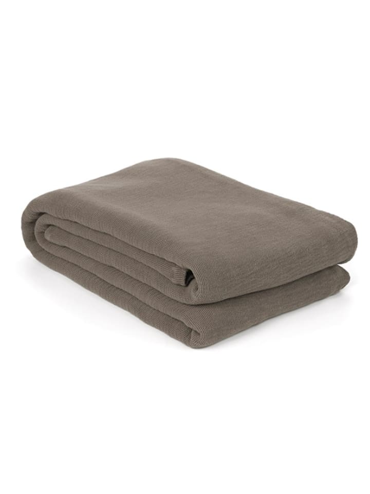 Yellow Plaid in Grau - 62% | Größe 180x260 cm | Decken