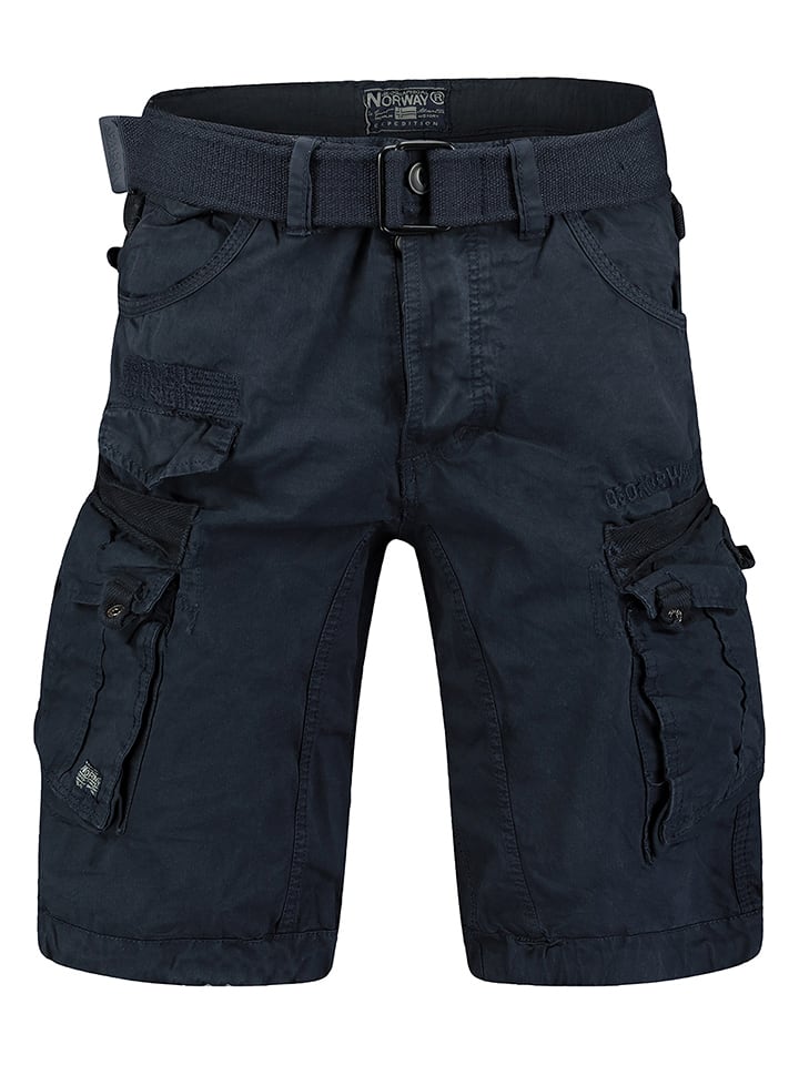 Geographical Norway Bermudas "Panoramique" in Dunkelblau - 53% | Größe XXL | Herren-plussize