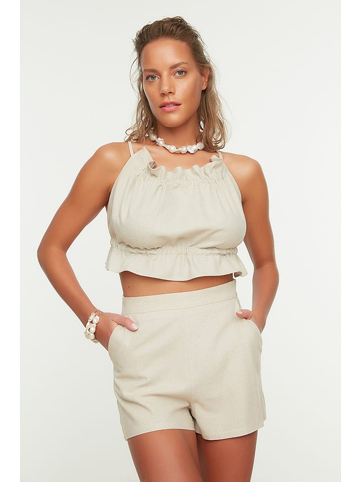 trendyol Shorts in Beige - 48% | Größe 36 | Shorts