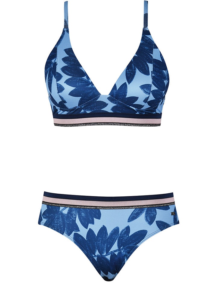 Naturana Bikini-Oberteil in Blau - 74% | Größe 38C-Cup | Damen-bademode