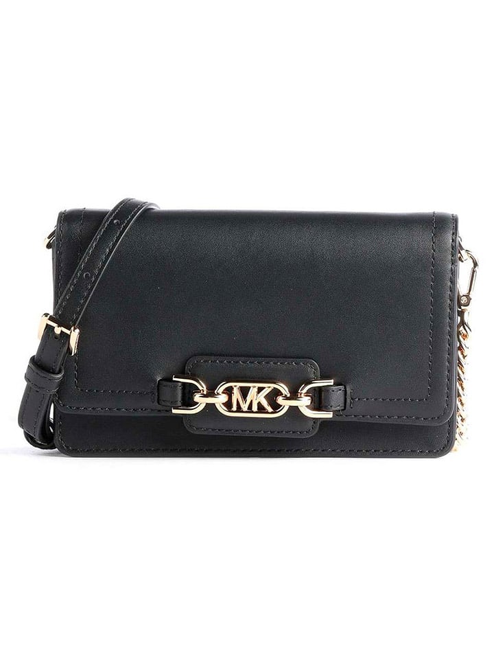 Michael Kors Leder-Umhängetasche in Schwarz - (B)18 x (H)11 x (T)4 cm - 38% | Damen-taschen