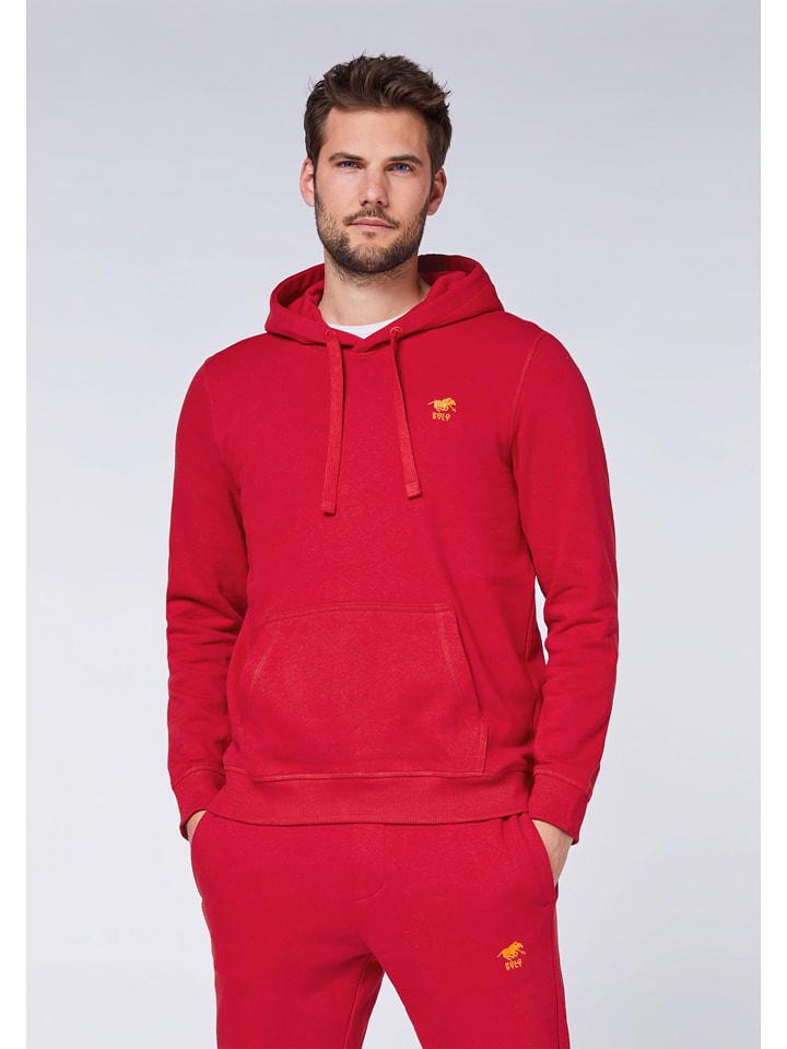 Polo Sylt Hoodie in Rot - 38% | Größe L | Herren-sweatshirts-jacken