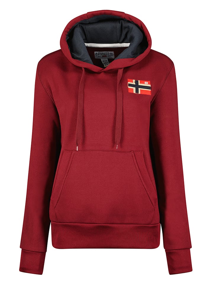 Geographical Norway Hoodie "Genifer" in Bordeaux - XXL