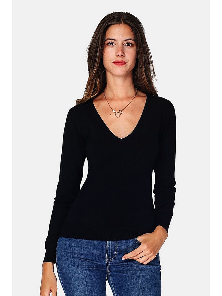 William de Faye Pullover in Schwarz - 73% | Größe 40 | Damen-pullover-cardigans