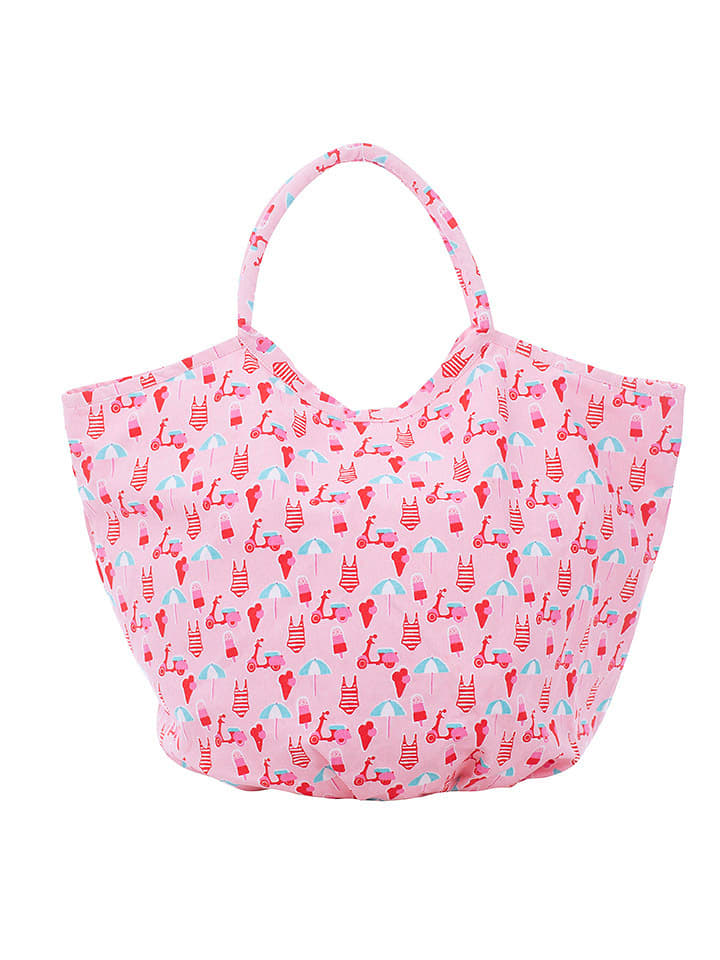 Overbeck and Friends Shopper "Beach Liffe" in Rosa - (B)63 x (H)45 x (T)29 cm - 29% | Damen-taschen