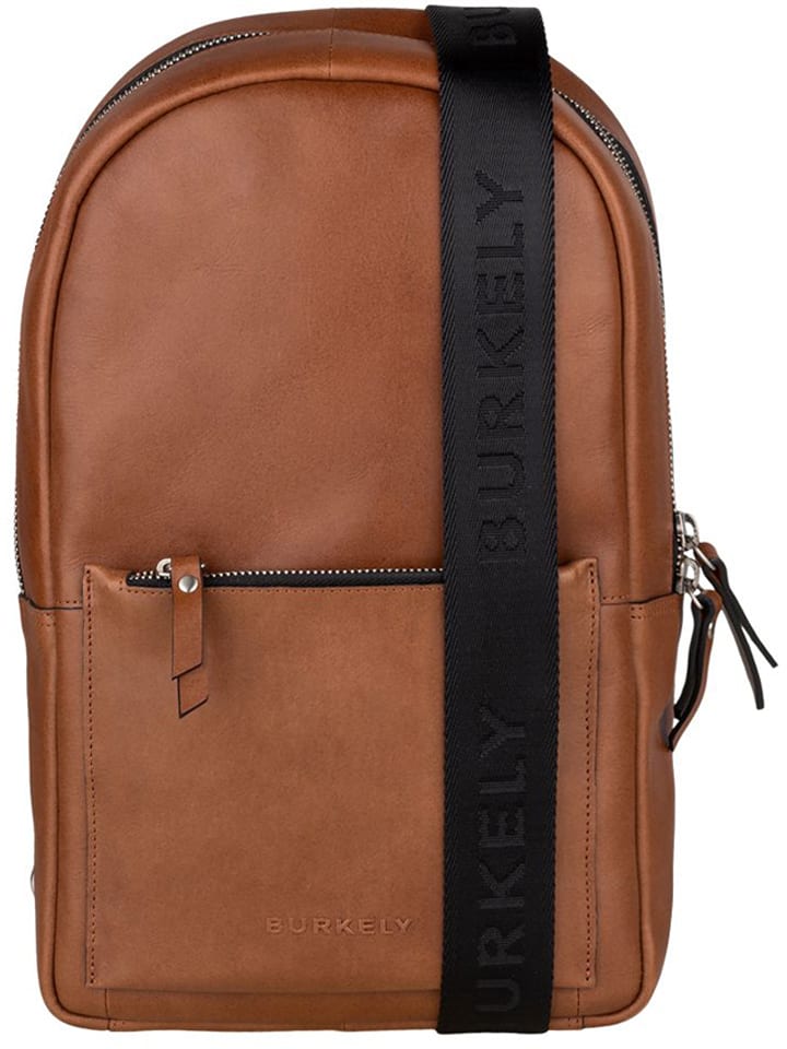 Burkely Leder-Umhängetasche "Suburb Seth" in Cognac - (B)35 x (H)21 x (T)7 cm - 63% | Damen-taschen