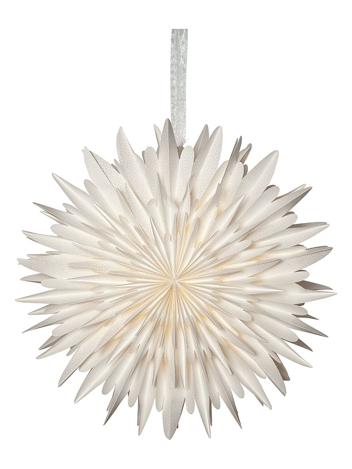 STAR Trading Papierstern "Winter" in Weiß - Ø 60 cm - 15% | Lichterketten-dekobeleuchtung