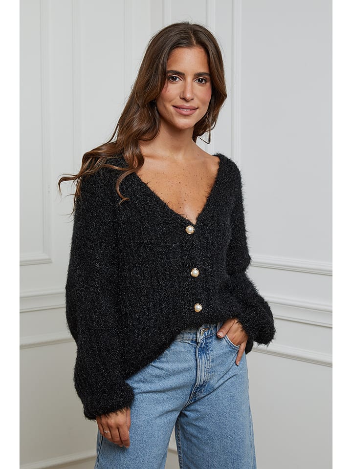 L'armoire de Suzette Cardigan in Schwarz - 75% | Größe 38/40 | Damen-pullover-cardigans