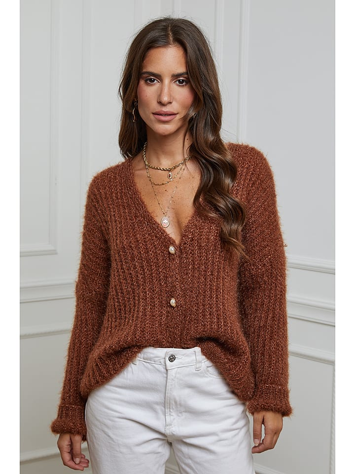 L'armoire de Suzette Cardigan in Braun - 75% | Größe 38/40 | Damen-pullover-cardigans