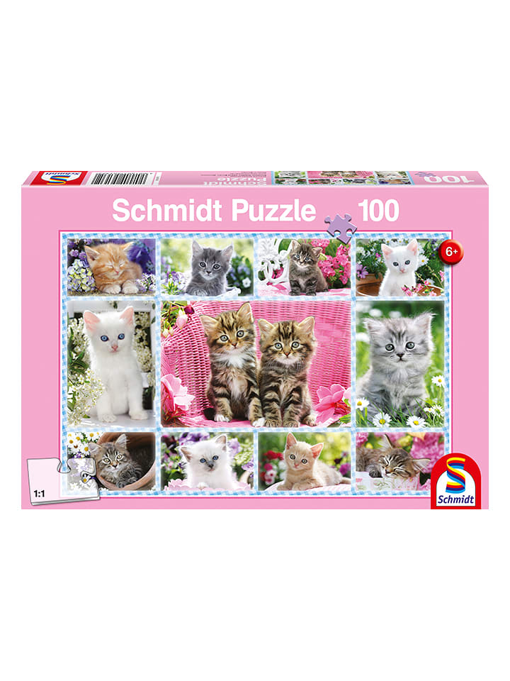 Schmidt Spiele 100tlg. Puzzle "Katzenbabys" - ab 6 Jahren - 13% | Gesellschaftsspiele