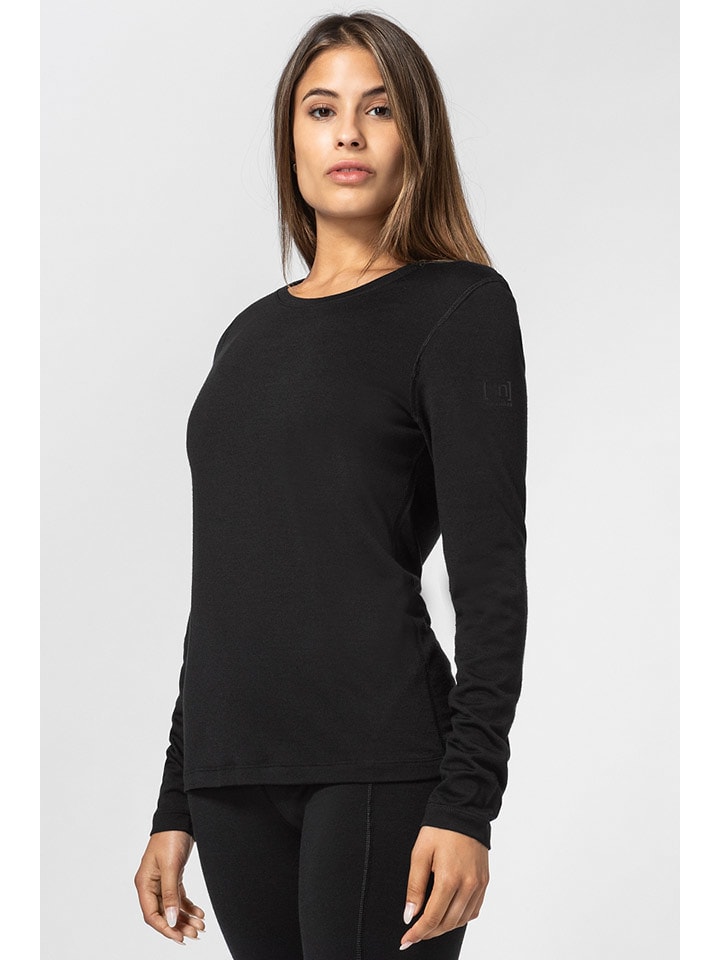 super.natural Funktionsunterhemd "Arctic" in Schwarz - 55% | Größe M | Damen-sportunterwaesche