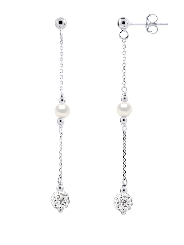 Mitzuko Silber-Ohrstecker mit Perlen - 83% | Schmuck