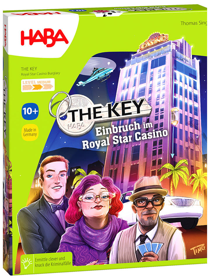 Haba Krimispiel "The Key - Einbruch im Royal Star Casino" - ab 10 Jahren - 16% | Gesellschaftsspiele