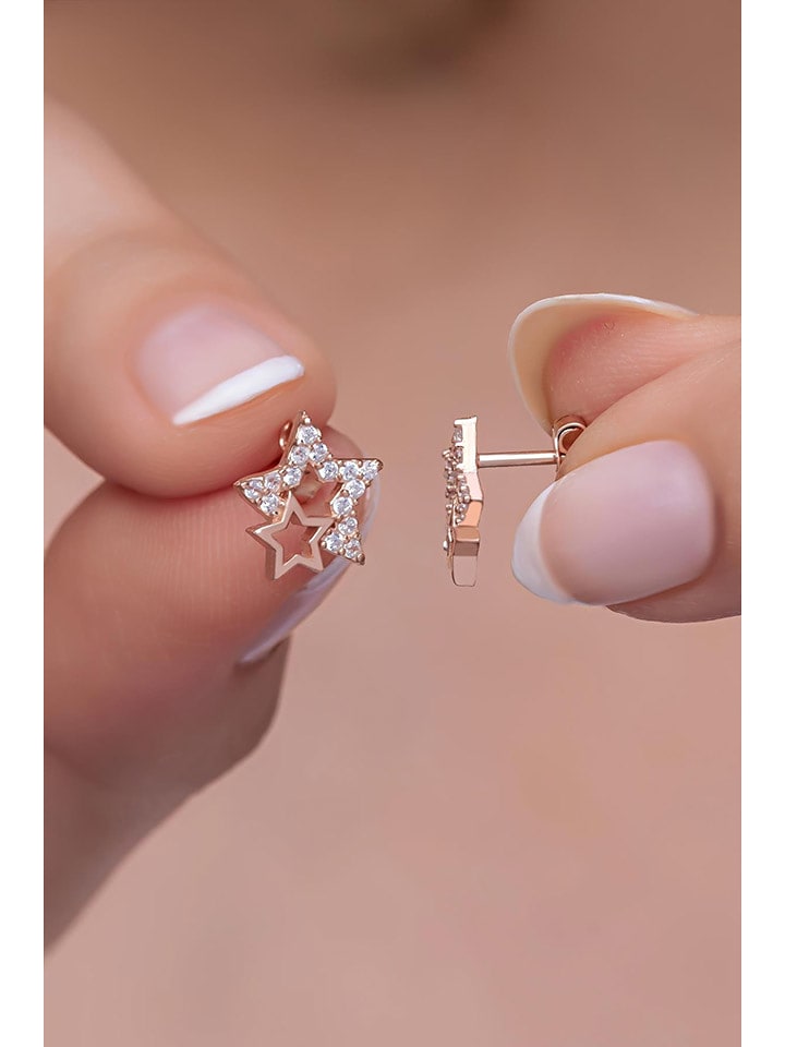 Heliophilia Silber-Ohrstecker mit Edelsteinen - 48% | Schmuck