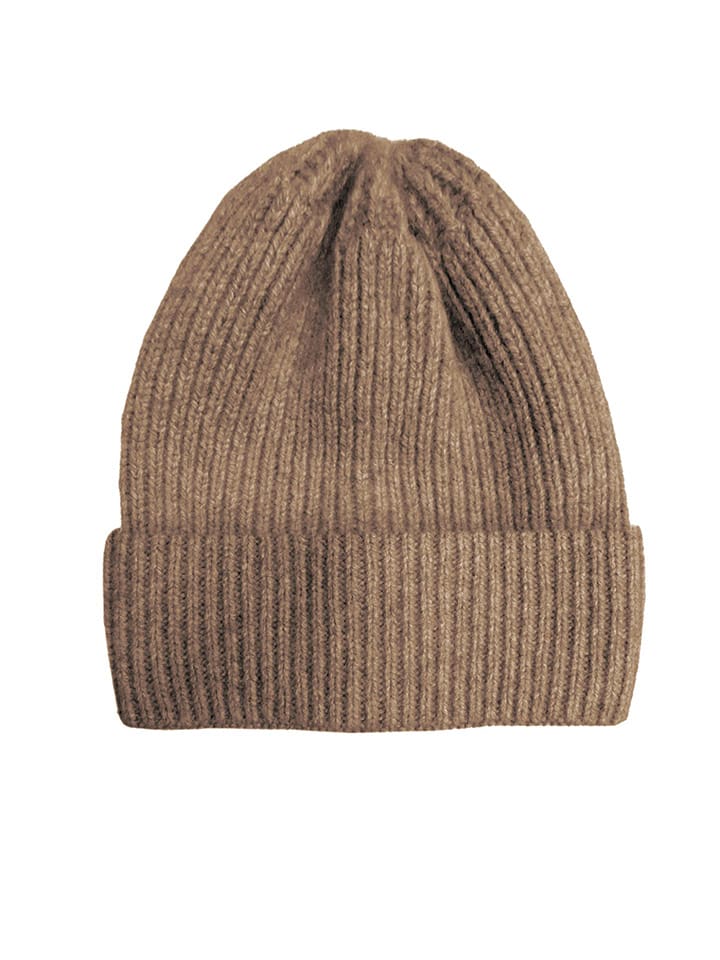 Capo Kaschmir-Mütze in Hellbraun - 59% | Damen-muetzen-caps