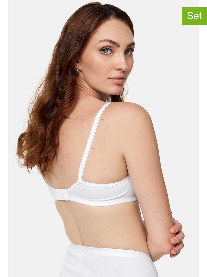 Nur Die 2er-Set: Soft-BH in Weiß - 41% | Größe 85C | Damen-bhs