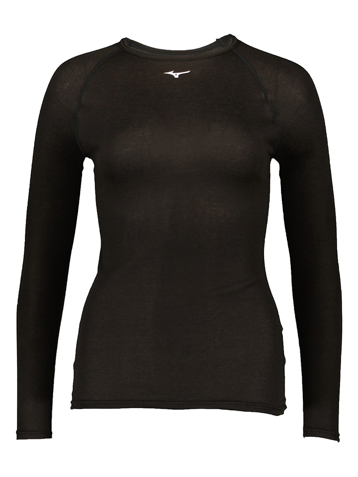 Mizuno Funktionsshirt "MidActive Crew" in Schwarz - 63% | Größe L | Damen-outdoor-tops-shirts