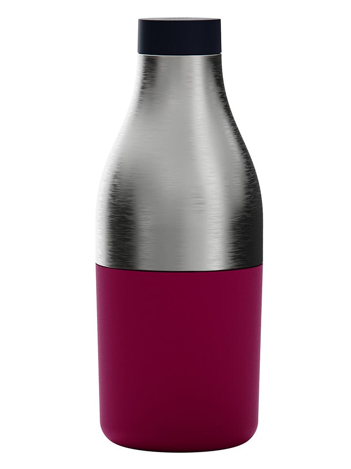 Trebonn 2in1 Frischhaltedose & Trinkflasche "Food&Hydrate" in Silber/ Bordeaux - 49% | Aufbewahren-servieren