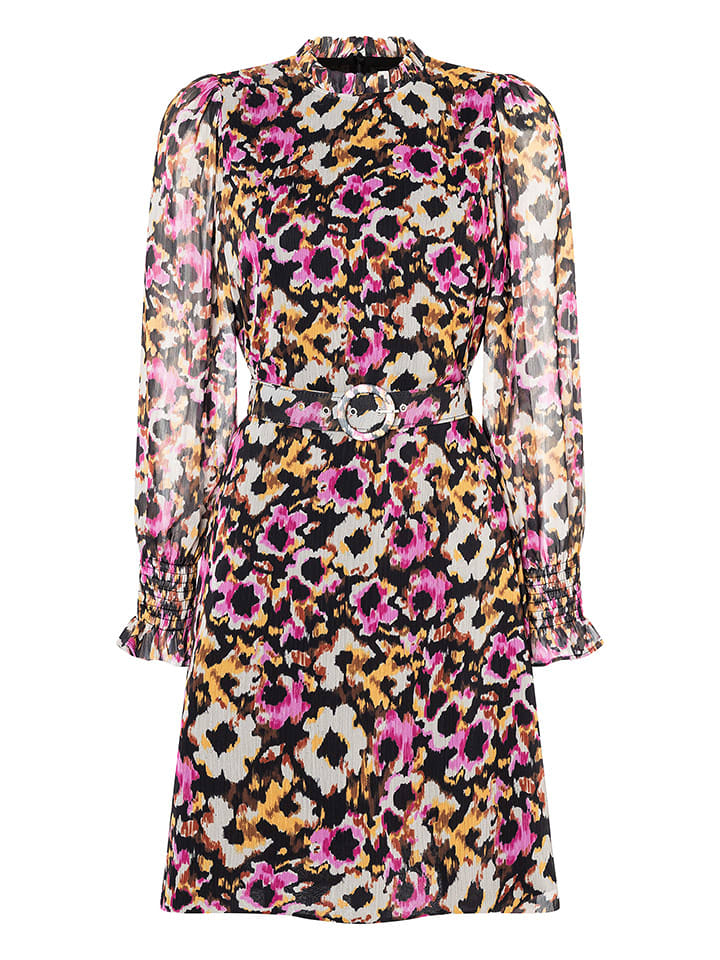 More & More Kleid in Schwarz/ Pink/ Gelb - 79% | Größe 46 | Damen-kleider