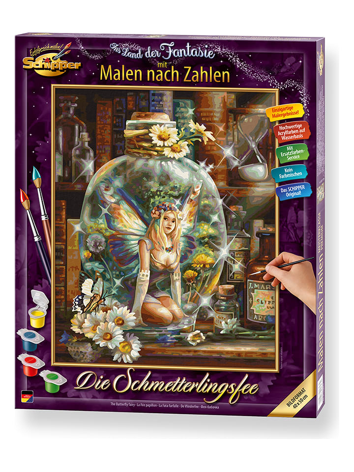 Schipper Malen nach Zahlen "Die Schmetterlingsfee" - ab 12 Jahren - 31% | Kinder-kreativspielzeug